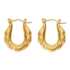 Zarvara 18kt Gold Plated Baggy Hoop