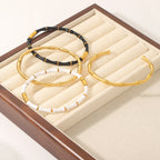 Zarvara 18kt Gold Plated Bamboo Bangle, Pre Order