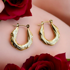 Zarvara 18kt Gold Plated Baggy Hoop