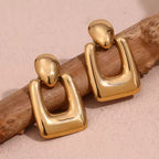 Zarvara 18kt Gold Plated Geomatric Drop