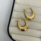 Zarvara 18kt Gold Plated Bali Hoop